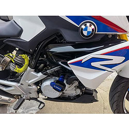 Motorcycle CNC Aluminum Engine Crash Guard Case Frame Sliders Protector Falling Protection Compatible with BMW G310R (Titanium) - color: Titanium
