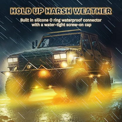 10 Pods Full Angle RGB Rock Lights Compatible with 12V Trucks Jeep UTV SUV ATV Boat Golf Cart, Waterproof Multi-Color, App/Remote Control Led Rock Lights with Music Mode(Patented) - size: 10 Pods-Full Angle-(New 3 Control Mode)-12V