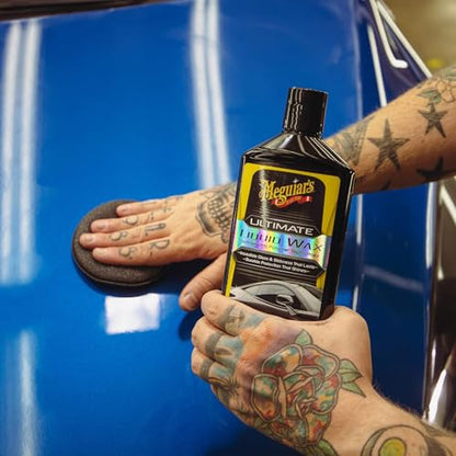 Meguiar's G210516EU Ultimate Liquid Wax 473ml, Incredible Gloss & Slickness That Lasts - style: Liquid Wax (new formula)