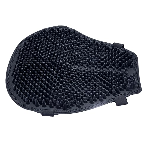 Motorcycle Seat Cushion Silicone Pad with Ventilation Shockproof Non Slip Breathable Cooling Airflow Motorbike Saddle Cover for Long Ride Comfort