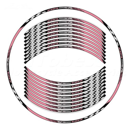 CBR 17 inch Wheel Rim Stickers Decals Tape Compatible with CBR1000RR-R 2004-2025 Motorcycle Reflective Rim Tapes Sticker Stripe (Pink) - color: Pink