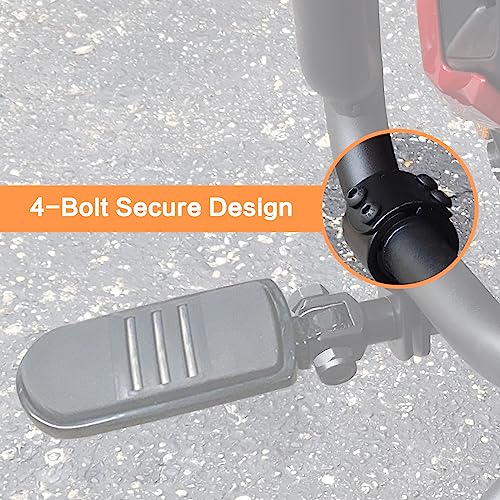 VGMOTO Motorcycle 1.25" Highway Footpegs Adjustable Foot Pegs Footrests with Clamps Mounts kit Compatible with Harley Touring Sportster Softail Road Glide Street Glide with 1 1/4 inch Engine Guard - color: Chrome-Style B