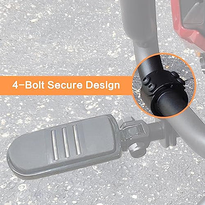 VGMOTO Motorcycle 1.25" Highway Footpegs Adjustable Foot Pegs Footrests with Clamps Mounts kit Compatible with Harley Touring Sportster Softail Road Glide Street Glide with 1 1/4 inch Engine Guard - color: Chrome-Style B