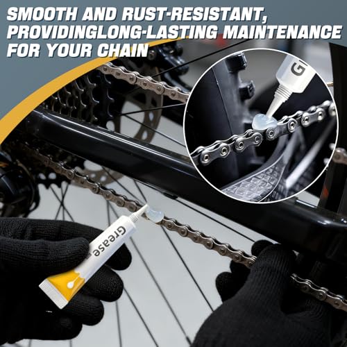 Gear Floss Microfiber Cleaning Rope Kit, Washable and Tear-Resistant | Complete Bike Cleaning Kit with Lubricant and Brush, for Bicycle Chain, Motorcycle Chain, 3D Printer Lead Screw