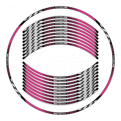CBR 17 inch Wheel Rim Stickers Decals Tape Compatible with CBR1000RR-R 2004-2025 Motorcycle Reflective Rim Tapes Sticker Stripe (Watermelon Red) - color: Watermelon Red