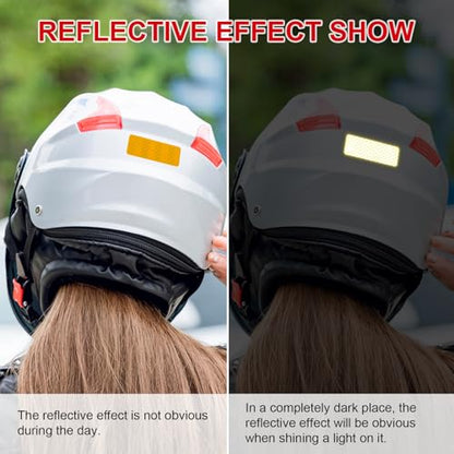 15 Pcs Reflective Safety Stickers, High Visibility Waterproof Tape Strips for Car, Motorcycle, Bike, Helmet, Mailbox, Bag, 1.18 x 3.15 Inch (15, Red/Silver/Blue/Yellow/Green)