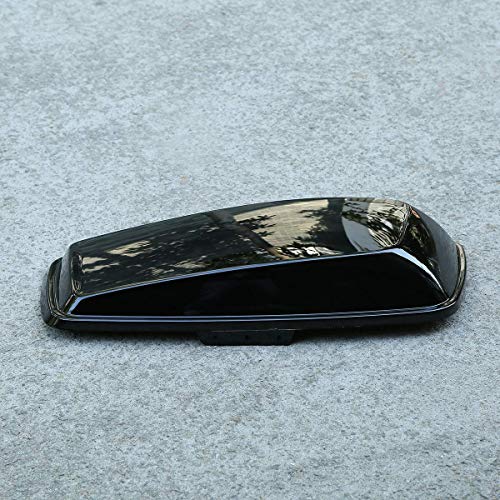 5 Inch Vivid Black Extended Stretched Saddlebags Fit for Touring Models FLT FLHT FLHTCU FLHRC Road King Road Glide Street Glide Electra Glide Ultra-Classic 2014-later