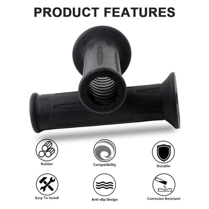Motorcycle Handlebar Grips 24mm 26mm Non Slip Rubber Hand Grips Black Compatible with BMW R1250GS R1200GS S1000RR R1150 F650 F700 F800 K1600 Series