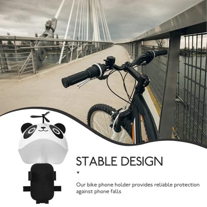 KALLORY Bike Phone Mount Holder for Cyclists Waterproof Helmet Style Handlebar Mobile Phone Stand with Quick Release and Sunshade for Mountain and Motorcycle Use
