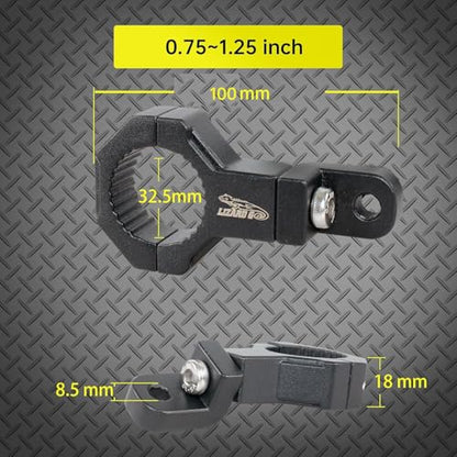Bar Mounting Bracket Clamp for 0.75 to 1.25inch Bar,Universal Mount Tube Clamps 0.75"/0.875/1.0/1.125/1.25inch for UTV ATV Bars (4Pack) - size: 0.75~1.25inch