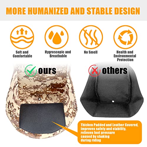 ATV Rear Passenger Foot Rest,Universal Adjustable Foldable Wear-resistant Motorcycle Rear Foot Pegs Compatible With Sportsman Rancher Griz(CAMO) - color: CAMO