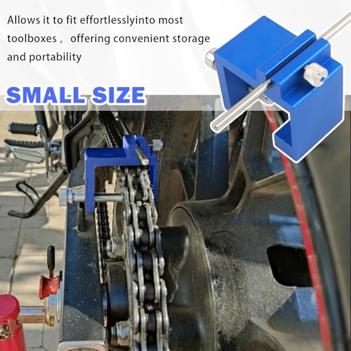 Motorcycle Chain Alignment Tool,Portable & Durable Chain Slack Measurement Tool for Motorcycles and ATVs,Aluminum Motorcycle Chains Tool for Quick and Accurate Chains Alignment