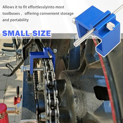 Motorcycle Chain Alignment Tool,Portable & Durable Chain Slack Measurement Tool for Motorcycles and ATVs,Aluminum Motorcycle Chains Tool for Quick and Accurate Chains Alignment