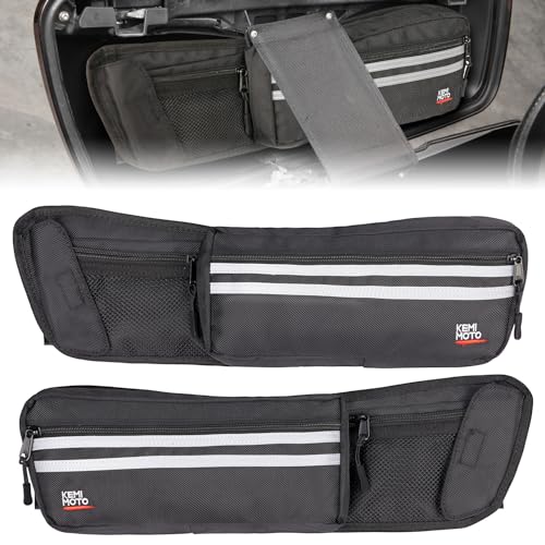 KEMIMOTO Upgraded Saddlebag Lid Organizers 2 Pack Compatible with Touring 1980-2024 2025 for Street Glide Road King Road Glide FLT FLH Black