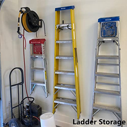 Garage Hooks, 10" Heavy Duty Garage Storage Tool Hangers, Wall Mount Storage Hooks for Garden Tools, Ladders, Bikes, Bulky Items - size: 8inch x 10inch