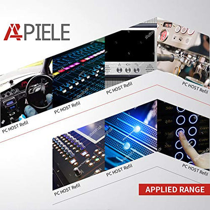 APIELE 16mm Latching 12V Push Button Switch On Off Stainless Steel with LED Angel Eye Head for 0.63" Mounting Hole with Wire Socket Plug Self-Locking (Yellow) - color: Silver Shell-Yellow, size: Silver Shell