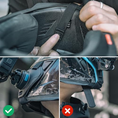 Magnetic Quick Release Motorcycle Helmet Chin Strap Mount Compatible with Go pro (T8) - color: T8