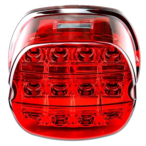 Red Dyna Led Tail light compatible with road king Classic/ultra/Fatboy,FLSTFB/Heritage Softail Classic/Wide Glide/2008 road glide/Electra Glide(not fit 1999 Heritage)