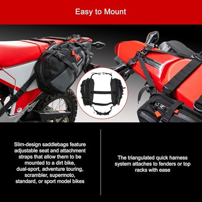TUSK Traverse Pannier Bags Base System Black/Tan