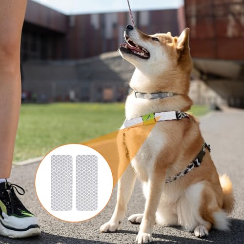 30 PCS Reflector Stickers, Reflective Stickers for Helmet Self-Adhesive Bike Reflectors Reflective Tape Outdoor Waterproof for Outdoor Use on Truck/Car/Motorcycle/Clothing/Helmet 1.18" X 3.15" White