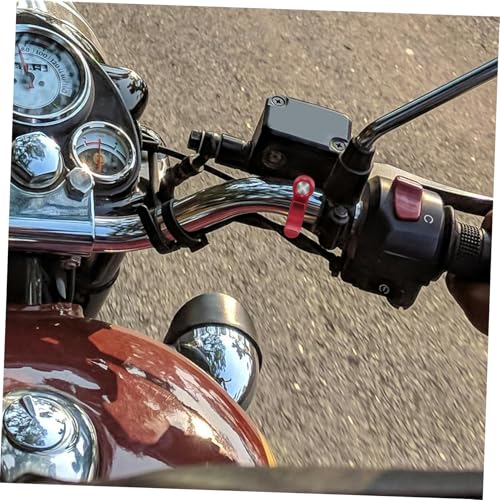 Garneck Universal Motorcycle Hook Aluminum Handlebar Double Hanger for Luggage Bags and Tools Compatible Scooters and Bicycles for Riding Gear Storage
