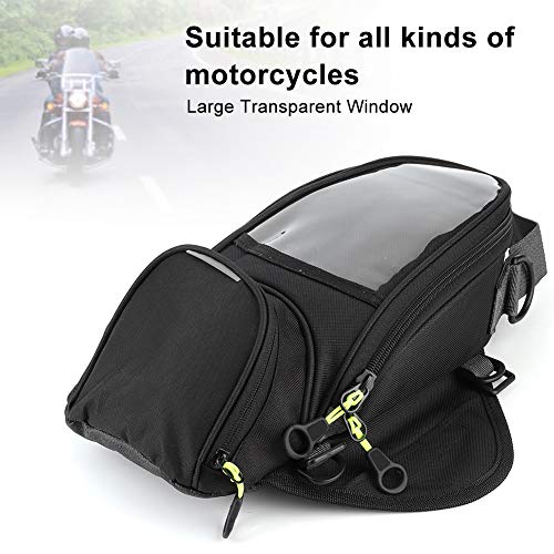 Tbest Tank Bag Motorcycle Magnetic,Bag Bags Fuel Navigation Saddlebag Large Transparent Window Motorcycle Backpack