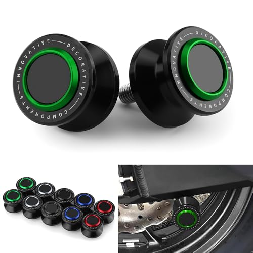 6MM Swingarm Spools Sliders Fit For MT09 MT01 MT03 MT10 XSR900 YZF R7 R1 R3 R6 R25 R125 YZF600R FZ1 FZ6 FZ6R FZ8 FZ09 FZ10 FJ09 899 959 1199 1299 821 | M6 Universal Rear Frame Sliders Stand GN - color: green, size: M6