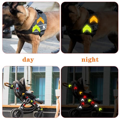 Ymapinc 48PCS Reflective Stickers - High-Visibility Arrow Safety Stickers for Helmet, Mailbox, Bike, Car - Waterproof PVC Warning Decals in 4 Colors