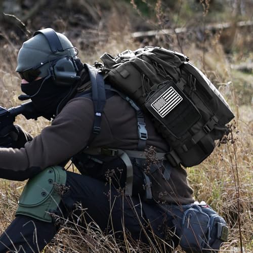 2 Pack Small Molle Pouches - Tactical Compact Water-Resistant EDC Pouch Bag Utility Belt Pouch Waist Pack Bag - color: ACU