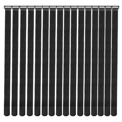 [16 Pack] Cable Straps 24 inch, Reusable Fastening Cable Ties Set, Adjustable Multipurpose Hook and Loop Securing Cinch Straps for Cord Management (1 inch Wide) by Tangser … - size: 1'' x 24 ''- 16pcs