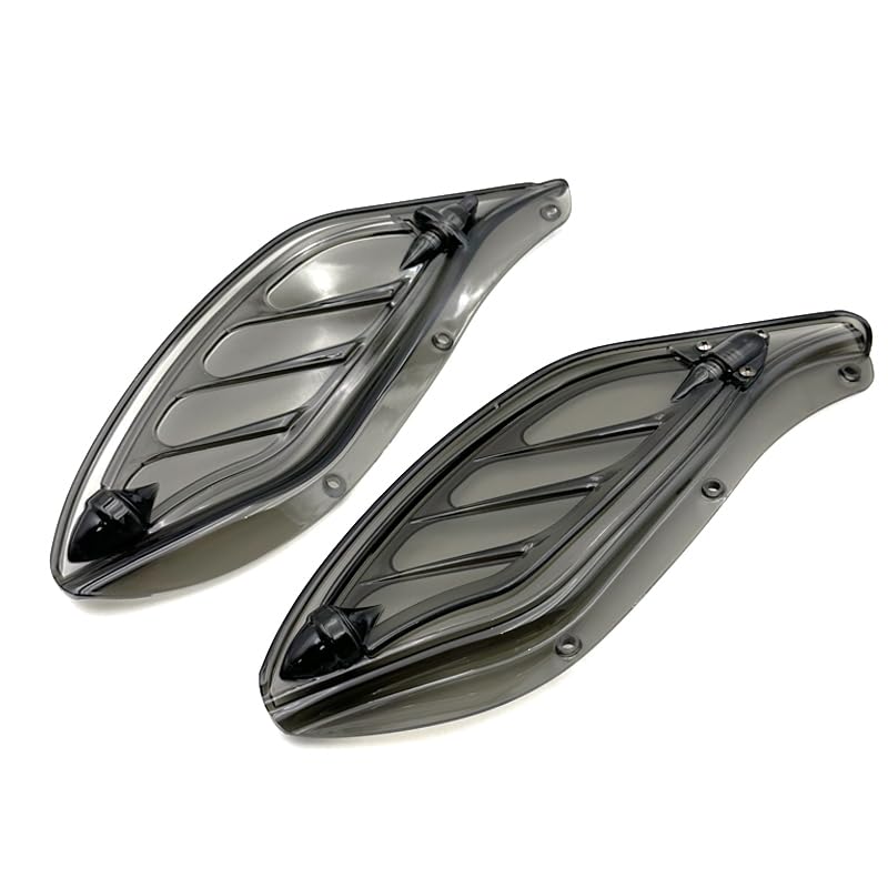 IZX fit for Harley Touring CVO Electra Street Glide Ultra Classic FLHX FLHTCSE Tri Glide Ultra Classic 96-13 Motorcycle Air Deflector Side Wing Windshield Fairing (Smoked) - color: Smoked