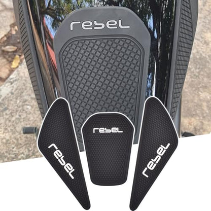 Motorcycle Fuel Gas Tank Stickers Compatible for Ho&nda Rebel CMX 250 300 500 2017-2024 Tank Grip Side Decals Anti Slip Tank Pads (A Style) - color: A Style