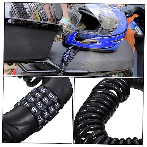 2pcs Portable Anti-Theft Steel Wire Cable Lock Combination Lock for Bikes Helmets and Motorcycles Lightweight and Versatile Security for Outdoor Riding
