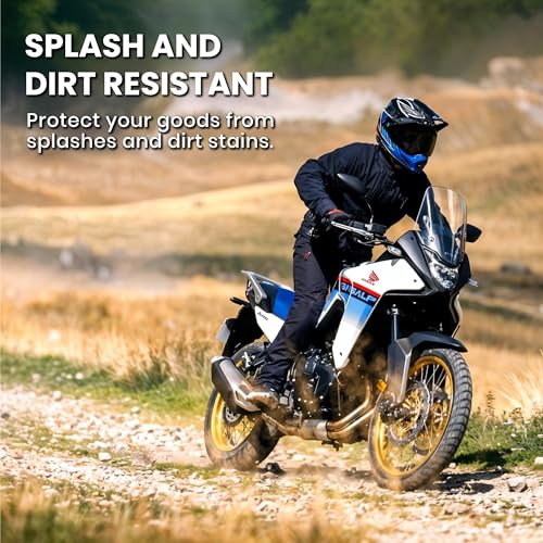 Waterproof Dirtbike Handlebar Bag | Compact Motorcycle Handle Bar Storage Pouch | Universal Fit Dirt Bike Bag for Trail & Adventure Riding | Durable Surron Bar Bag - Blue - color: Blue