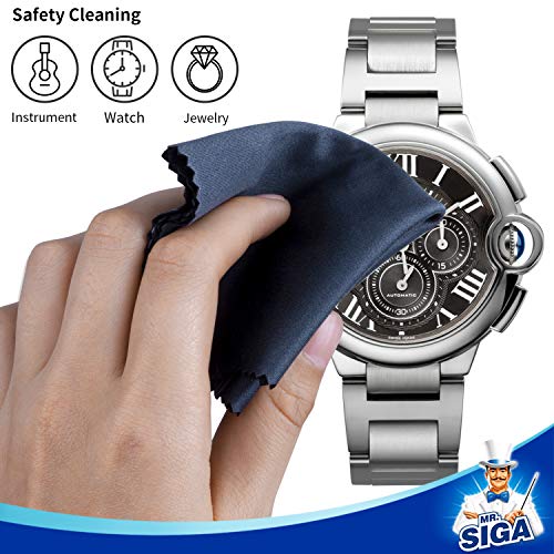 MR.SIGA Premium Microfiber Cleaning Cloths for Lens, Eyeglasses, Screens, Tablets, Glasses, 6 Pack, 6 x 7 inches (15 x 18 cm) - size: 6 Pack-6 X 7 inch
