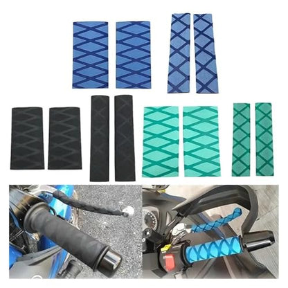 Motorcycles Handle Cover Handlebar Covers Anti-Slip Heat Shrink Grip Rubber Gloves for BM&W R1250GS R1200GS ADV Handlebars Grips - color: Black