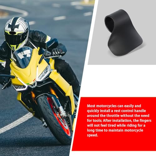 ijuicy Motorcycle Cruise Assist, 7/8" Handlebar Motorcycle Throttle Mounted Cruise Assist, Motorcycle Throttle Assist, Universal Motorcycle Accessories (Black)