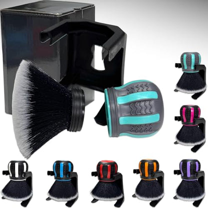 Ultra Soft Detailing Brush, Handle XL Brush - Ultra Soft Bristles, Multi-Color Handles, Removable Brush Heads, with Storage Rack, Covers Large Area Inside or Outside Vehicles(Green) - color: Green