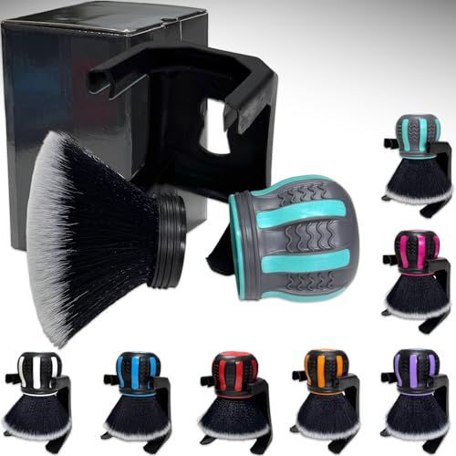 Ultra Soft Detailing Brush, Handle XL Brush - Ultra Soft Bristles, Multi-Color Handles, Removable Brush Heads, with Storage Rack, Covers Large Area Inside or Outside Vehicles(Green) - color: Green