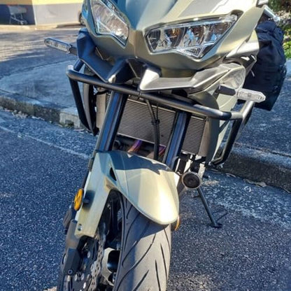 Motorcycle Accessories Frame Crash Bar Falling Protector for Ver-sys 650 Ver-sys650 KLE650 2022 2023 2024 Motorbike Highway Engine Guard Bumper, Black, MD-496-US