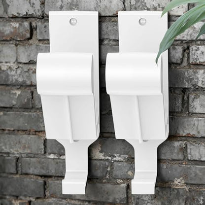 2 Pieces Hard Hat Holder with Hook | Helmet Holder Wall Mount - Motorcycle Helmet Rack,for Storage, Display, Wall, Jacket, Hat, Backpack, Coat, Clothes, Bag, Men - color: White