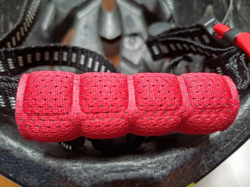 Helmet Chin Straps Jaw Pads Chin Pad Soft Foam Sponge Pad Strap Padding Replacement Lining Cushion Mat Liner Universal Fit for Cycling Bike Motorcycle Bicycle Riding - color: Red 1pc