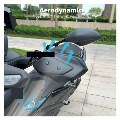Hand Guard Handguard Protector Compatible with Yamaha X-MAX 125 X-MAX 300 Xmax 125 300 Xmax 2023 2024 Motorcycle Handlebar Protection, Black