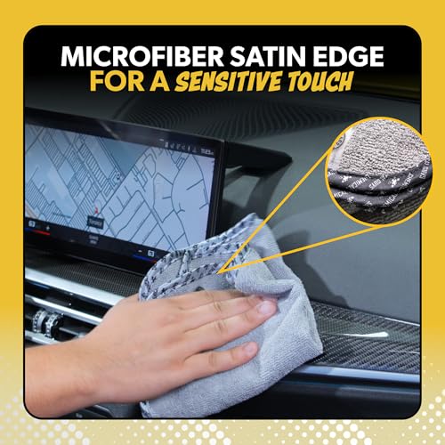Chemical Guys AllSwipe Multi-Purpose Microfiber Towels for Cars Microfiber Cleaning Cloth Gray Drying Towels Car Detailing for Wash Interior and Glass, 14 x 12 Inch - 6 Pack - size: 6 Pack