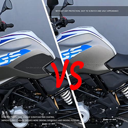 Motorcycle Fuel Tank Pad for G310 GS,Anti-Slip Tank Protection Stickers Knee Grip Traction Pad Compatible with G310 GS G 310GS