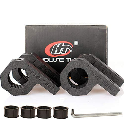 0.875" Bull Bar Clamps, LED Light Bar Mount Bracket,LED Off-Road Light Horizontal Bar Clamp Mounting Kit for 7/8 inch Tube Mount (Pack of 4) (0.875"-Clamp Mount Kit) - size: 0.875"-Clamp Kit