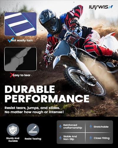 Dirt Bike Universal Seat Cover Non-Slip Gripper Soft Motorcycle Seat Covers for CRF YZF YZ EXC SX KLX KX TTR Most Motocross Blue - color: blue