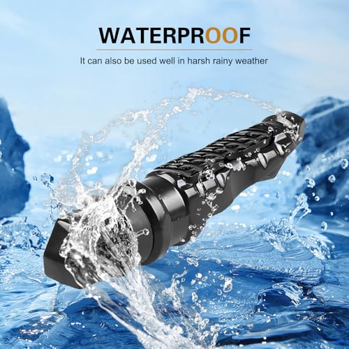 2 PCS Motorcycle Footpegs, Aluminum Alloy 8mm Motorcycle Screw Hole Footrests, Anti-slip Lightweight Rear Foot Pegs, Sport Modification Accessories, for Most Motorcycles, E-bikes (Black)