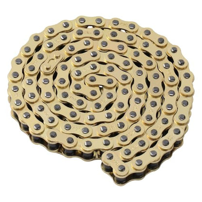 KAMIER 428 Drive Chain 102 Links Gold with Chain Breaker for 50cc 70cc 90cc 110cc 125cc CT90 CT110 TaoTao Coolster Vitacci Apollo Trailmaster Pit Dirt Bike 4 Wheeler ATV Quad Go Kart Heavy Duty Parts - style: 102