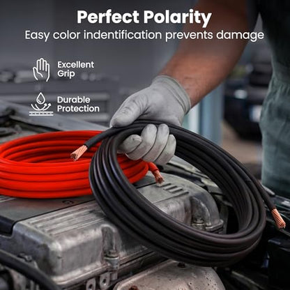 GEARit 4 Gauge Wire (25ft - Black Translucent) Copper Clad Aluminum CCA - Primary Automotive Wire Power/Ground, Battery Cable, Car Audio Speaker, RV Trailer, Amp, Electrical 4ga AWG 25 Feet - color: 4 Gauge Wire, size: Black - 25ft